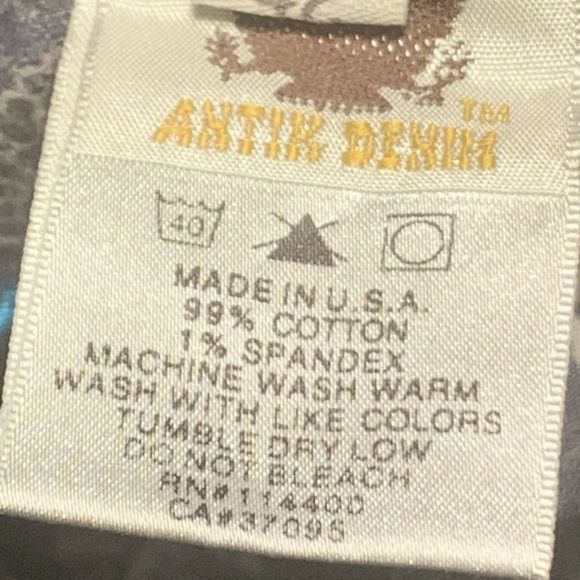 Antik Denim Button Fly Bootcut Jeans size 42 - Picture 12 of 12